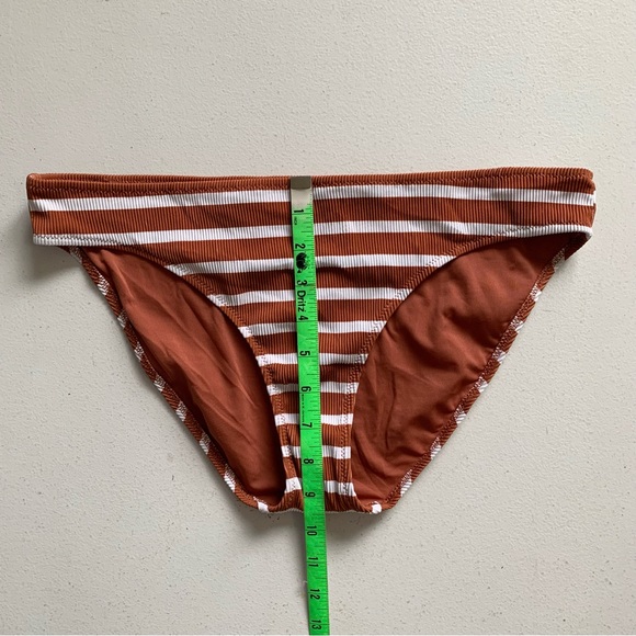 Aerie Size Large Ribbed Bottom in Brown & White Stripe NWT - Picture 15 of 16